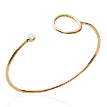 Perle Elsa Lee Collier Jonc Rigide Bracelet Jonc Plaqué Or, Perles