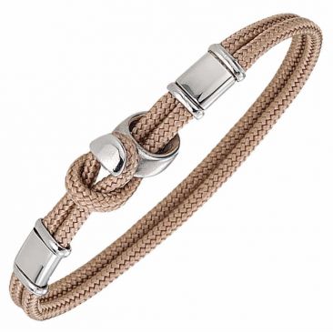 Bracelet acier & cordon Jourdan - FZ289SA