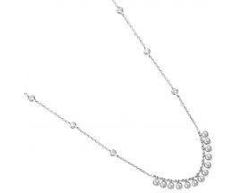 Collier argent oxydes Stepec - TSBETUOU