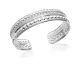 Bracelet jonc argent oxydes Stepec - TSBESEUT