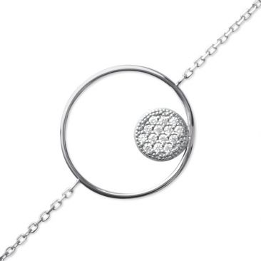 Bracelet argent oxydes Stepec - TSJPBIBT