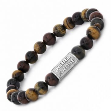 Bracelet perles Rebel & Rose Who's afraid of the tiger 8 mm - RR-80009-S