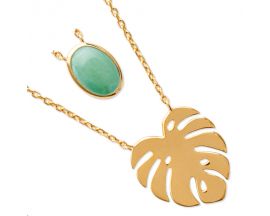 Collier plaqué or empierré Stepec - ESJPIXOU