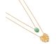 Collier plaqué or empierré Stepec - ESJPIXOU