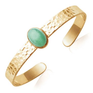 Bracelet jonc plaqué or empierré Stepec - ESJPIPUT