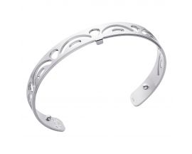 Bracelet manchette Les Georgettes - Poisson finition argent 8 mm