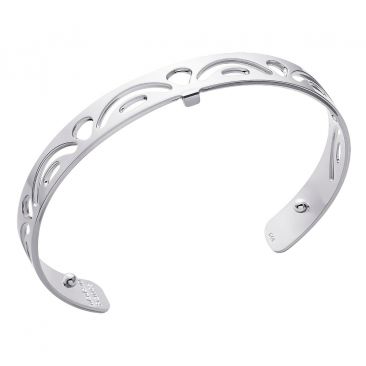 Bracelet manchette Les Georgettes - Poisson finition argent 8 mm