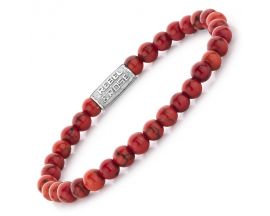 Bracelet perles Rebel & Rose Red Delight 6 mm - RR-60028-S