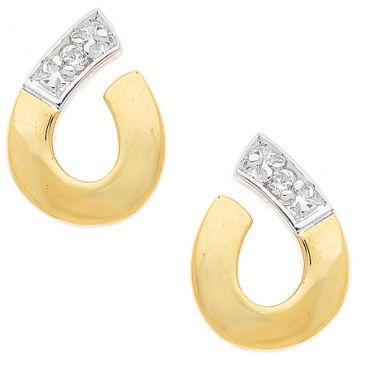 Boucles d'oreilles boutons or Stepec - bEOIBI