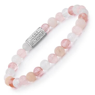 Bracelet perles Rebel & Rose Pink Summer Vibes 6 mm - RR-60036-S