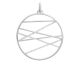 Pendentif collier Les Georgettes - Liens Précieuses finition argent 45 mm