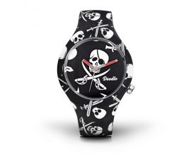 Montre Mixte Skull noir Doodle - DOSK002