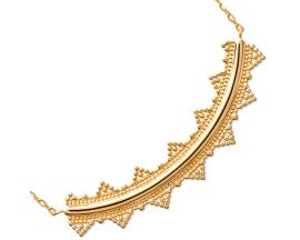 Collier plaqué or Stepec - EIBUJUOU