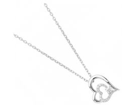 Collier argent oxydes Phebus - 70700052