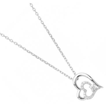 Collier argent oxydes Phebus - 70700052