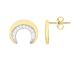 Boucles d'oreilles boutons plaqué or oxydes Phebus - 76400083BJ