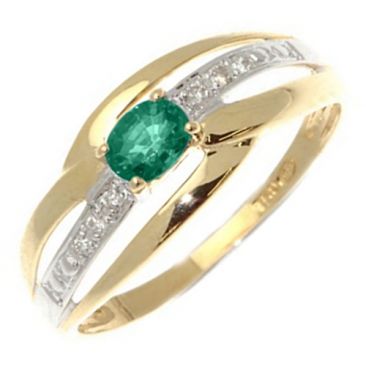 Bague or emeraude(s) et diamant(s) Stepec - xrlPBOj em oj