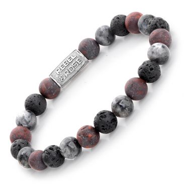 Bracelet perles Rebel & Stormy Weather 8 mm - RR-80050-S
