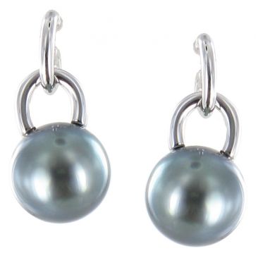 Boucles d'oreilles pendants perles de Tahiti or Stepec - oBOOSt-g