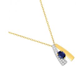 Collier or saphir & oxyde(s) - 5A817BSTZ