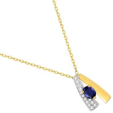 Collier or saphir & oxyde(s) - 5A817BSTZ