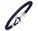 Bracelet cuir bleu marine & acier Paul Hewitt - PH-PHL-L-S-N