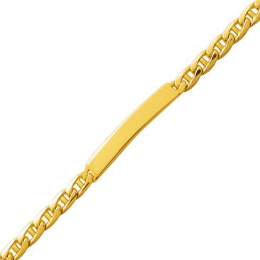 Bracelet gourmette identité plaqué or - 104095.00