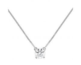 Collier or oxyde de zirconium serti griffes - 59YA468GZ