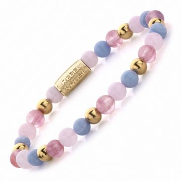 Bracelet perles Rebel & Rose Pink Summer Vibes II 6 mm - RR-60055-G