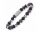 Bracelet perles Rebel & Rose Shiny Night 6 mm - RR-60057-S