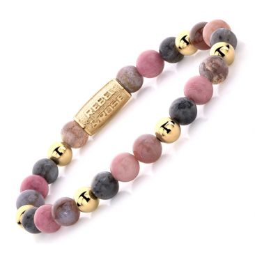 Bracelet perles Rebel & Rose Winter Glow 6 mm - RR-60042-G
