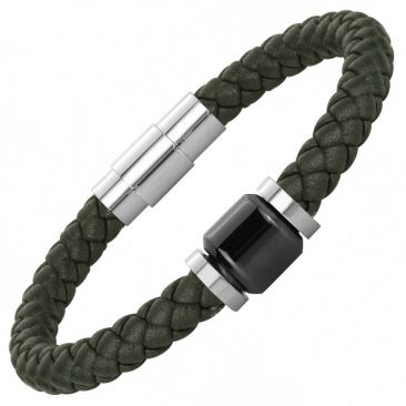 Bracelet cuir acier céramique Phebus 35-0908 35-0908