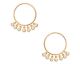 Boucles d'oreilles boutons plaqué or et oxydes Stepec - IUUJBBP