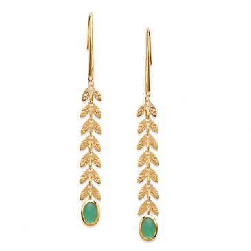 Boucles d'oreilles pendants plaqué or Stepec - IUUUXUP