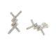 Boucles d'oreilles boutons oxydes de zirconium Stepec - C2414