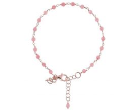 Bracelet plaqué or rose et quartz rose Bronzallure - WSBZ01260.PQ