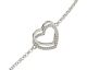 Bracelet coeur argent et oxydes Stepec - cIPJB