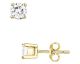 Boucles d'oreilles boutons plaqué or oxydes Phebus - 76400078