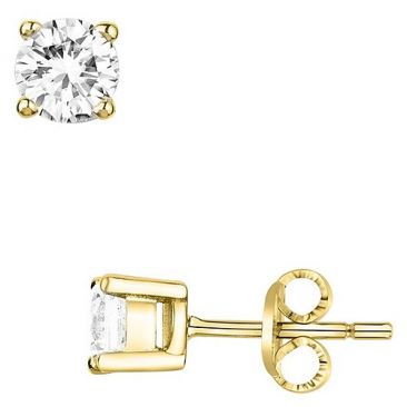 Boucles d'oreilles boutons plaqué or oxydes Phebus - 76400078