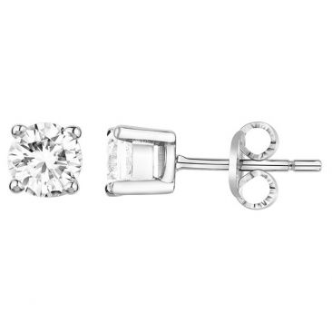 Boucles d'oreilles boutons argent oxydes Phebus - 70400312