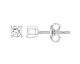 Boucles d'oreilles boutons argent oxydes Phebus - 70400313