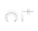 Boucles d'oreilles boutons argent oxydes Phebus - 70400318
