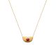 Collier plaqué or pierre rouge Stepec - ESJPSIOU