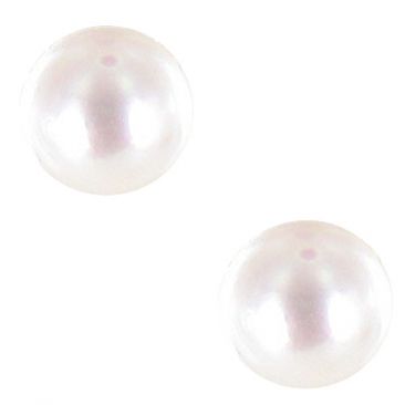 Boucles d'oreilles boutons perles Akoya or Stepec - baEUb-j