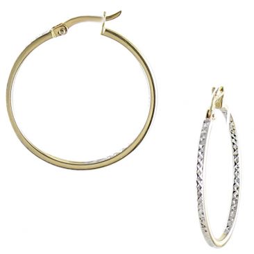 Boucles d'oreilles créoles or Stepec - nBBBXO