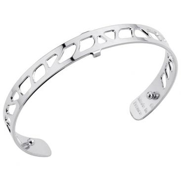 Bracelet manchette Les Georgettes - Perroquet finition argent 8 mm