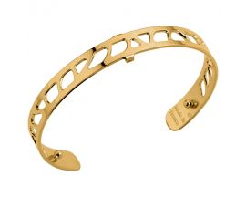 Bracelet manchette Les Georgettes - Perroquet finition or 8 mm