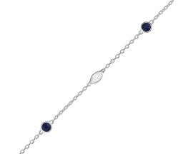 Bracelet or, saphirs & oxydes - 6A618GSTZ