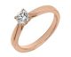 Bague solitaire or rose & diamant synthétique Diamanti - DS1002.24