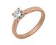 Bague solitaire or rose & diamant synthétique Diamanti - DS1003.24